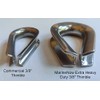 MarineNow Extra Heavy Duty Wire Rope Thimble 316 Stainless Steel