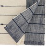Saro Lifestyle Thin Stripe Table Runner, Navy Blue, 16"x72"