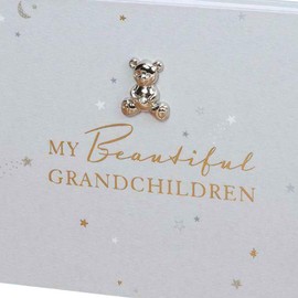 Widdle Celebrations Baby Brag Book Photo Album Gift - My Beautiful Grandchildren 0738