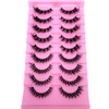 HBZGTLAD False Lashes Fluffy Mink Eyelashes 18mm Lashes Pack 10D