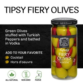 Sable and Rosenfeld Tipsy Fiery Olives, 5.0 Ounce (Pack of 6)