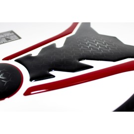 Tankpad Knee Pad Set 3D Tank Protector Compatible with Kawasaki Z900 Black Red X850062