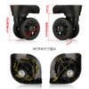 GH8 (DL-W170#) Mute Connected Spinner Wheels for Replacement Luggage Wheels