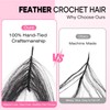 Miracle Feather Crochet Hair for Black Women Deep Wave 18"