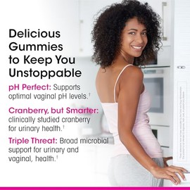 vH essentials Probiotic Gummies with Prebiotics & Cranberry, 60 Gummies | Concentrated Extract for Urinary Tract Health, Supports Vaginal Microflora B