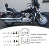 Motorcycle Carburetor Rebuild Kit with Gasket Spring Replacement for V