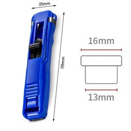 GHYJHS Push Stapler, 2 Pack Mini Push Clip Staplers with 50 Pcs Reusable Clips, Binder Clips Paper Clamps Desktop Stapler, Clam Clip Dispenser for Office Document Home School Supplies