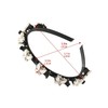 Czhotg Black Fashion Butterfly Hairband with Clips Braided Headband Double