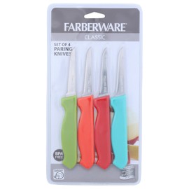 Farberware 5215732 Stainless Steel Paring Knife Set, Set of 4