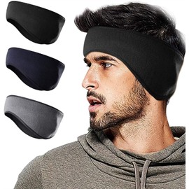 ADOSSY Neck Warmer, Men's, Ear Warmer, Headband, Ear Muffler, Ear Muffler, Sports Hair Band, Windproof, Cold Protection, Ear Muffler, Sweatproof, Bangs Fixed, Hair Clip, Ear Protection, For Running,