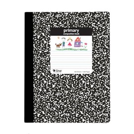C-Line Composition Notebook, Primary Ruled, Black Marble (22020)