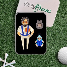 OG Golf Divot/Pitch Repair Tool and Ball Marker Set - Alan and Baby Carlos