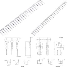 Gikfun 100 Pairs Suitable for 22AWG Cable Male and Female Pins Connector Kit fit for Housing Jumper Wire Cable DIY Kit EK8284