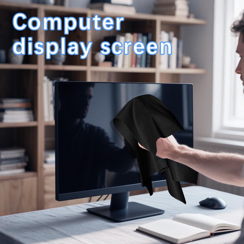 16 Pack Large Microfiber Glasses Cleaning Cloth 12 x12 inches,