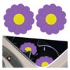 UHANBUT 2PCS Car Cup Coaster, Flower Shaped Silicone Non-Slip Vehicle