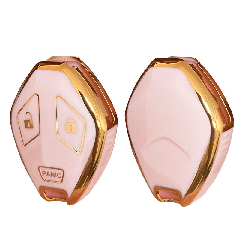 QIXIUBIA For Mitsubishi Key Fob Cover Smart Key Shell with