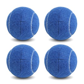 Walker Precut Tennis Balls for Walkers - 4PCS Universal Glide Balls, Heavy Duty Long Lasting Felt Pad Glide Coverings for Furniture Legs and Floor Protection (BLUE)