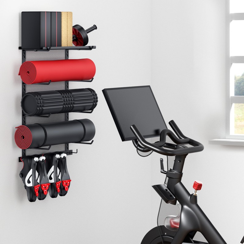 Home Gym Storage Shelf Only, Adjustable Gym Equipment Organizer Wall