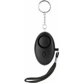 Personal Alarm, Personal Security Alarm Keychain With LED Flashlight 140DB Loud Police Approved Self Defense Security Alarm Rape Safety Alarm For Women Girls and Elders (BLACK)