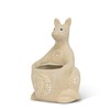 Abbott Collection Home Kangaroo Shaped Planter-5.5" H, Beige (27-SAFARI-190)