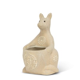 Abbott Collection Home Kangaroo Shaped Planter-5.5" H, Beige (27-SAFARI-190)