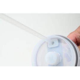 jayb 40 Oz Stainless Steel Tumbler cup With Handle And Straw Insulated Stainless Steel Travel Mug With Lid For Hot And Cold Drinks,Leak Proof Spill Proof, Fog white(Stainless Steel, Black)