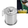Bacon Grease Container Stainless Steel High Temperature Resistance Oil Strainer