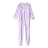 Carter's Big Girls Footed Microfleece PJ's Sleeper Pajamas, Lt Violet/Unicorn,