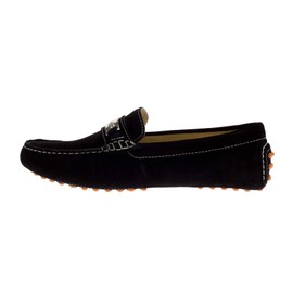 DTI BB Signature Drefinno Mens Suede Leather Shoes Slip-On Driving Shoe Loafer (41 M EU / 8 D(M) US, Black)