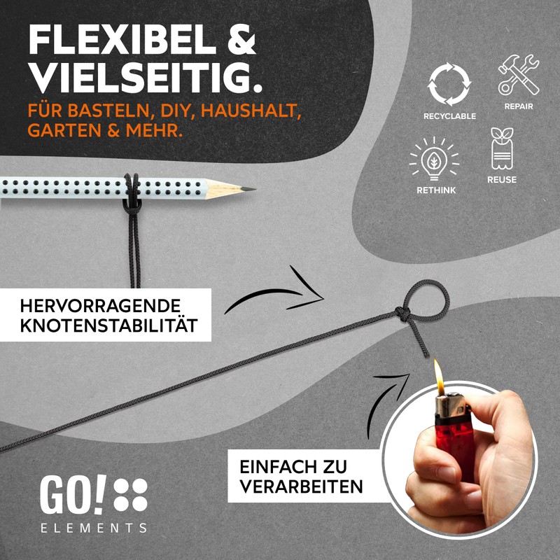 GO!elements Nano Cord | Mason's Cord | Filigree, Thin &