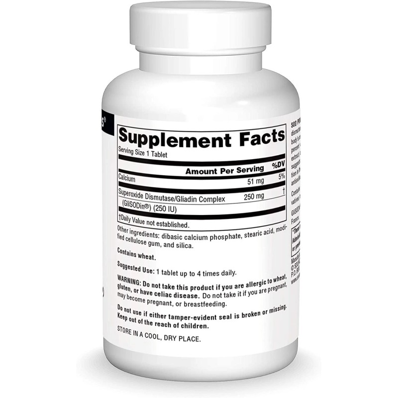 Source Naturals, SOD Power ( Superoxide Dismutase) 250 mg -60