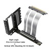 GIGA-MEGA PCIe X16 GEN5 Riser Cable with GPU Vertical Mount