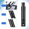 3 Inch Solid Brass Surface Bolt, Matte Black Slide Latch