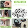 TRKETK Pack of 100 Car Mounting Clips, Door Trim Clips,