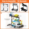 ADBIU Under Sink Organizer(10 Seconds Installation), 1 Pack 2 Tier