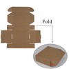 Sodissa 7x5x2 Inches Shipping Boxes Pack of 25, Brown Corrugated