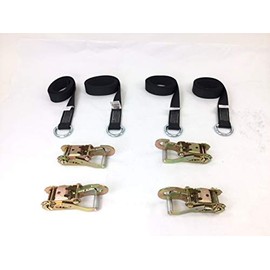 2" x 8' Black Diamond Weave Lasso Strap w/Snap Hook Ratchets (4)