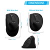 Vertical Wireless Mouse with Base Ergonomic 1600DPI Wireless Optical Mouse