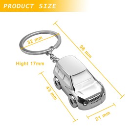CGEAMDY Car Key Fob, Metal Car Key Fob, Metal Car Key Fob, Luxury Metal Keyring Racing Car (Mini Car)