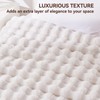 Anysay Faux Fur Throw Blanket, 1000GSM Fluffy Soft Bubble Blanket