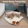 Acsist Guinea Pig Hideout, Removable Bunny Tunnel Tubes with Non-Slip