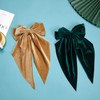 Exquisite Satin Bow Hair Accessory Velvet Large Hair Bow Long