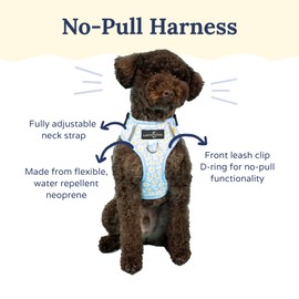 Lucy & Co. The Simply Splendid No-Pull Dog Harness - Size Medium - Vest to Stop Pulling & Walk Easy - Comfortable Leash Training Product w/Adjustable Chest & Neck Straps