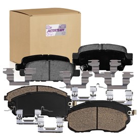 Autosteady Front and Rear Ceramic Dics Brakes Pads Replacement for Nissan Altima 350Z Juke Sentra, for Infiniti G35 Driver Passenger Side 905 815A