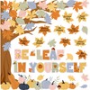 Funrous Tree Bulletin Board Set Big Fall Tree Classroom Decorations