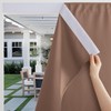 RYB HOME Windproof Outdoor Curtains for Patio Waterproof with Adhesive
