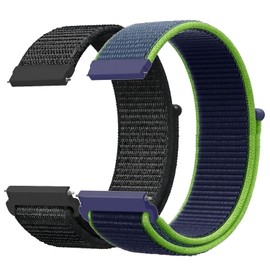 Nylon Fabric Watch Straps 20 mm / 22 mm Bracelet for Men Women Replacement Strap Quick Release Smartwatch Sport Watches Replacement Strap Adjustable Soft Breathable Watch Strap, 22mm