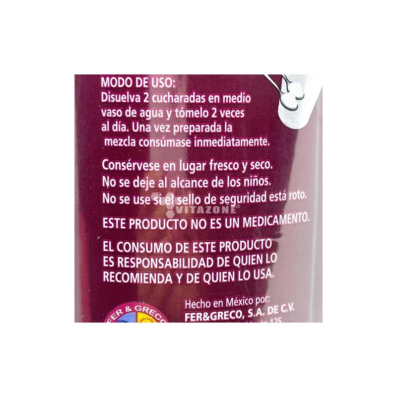 Colágeno Hidrolizado Glucosamina Biotina Surtidos Ferygreco Sabor UVA MANZANA COCO