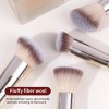Brochas de Maquillaje Profesional 14 Piezas kit,Con 1 Soporte Para