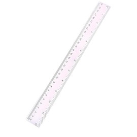 3pcs Rulers, Plastic 12-Inch Long Ruler, Clear Construction-Ruler with Centimeters and Inches, Dual-Sided Measuring Tool